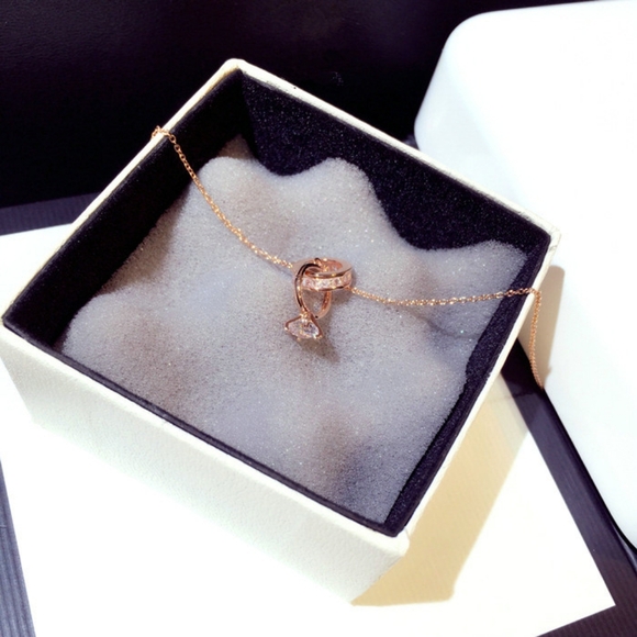 14k gold diamond ring necklace - Picture 11 of 16